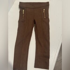 Janie and Jack Brown Leggings Sz 3